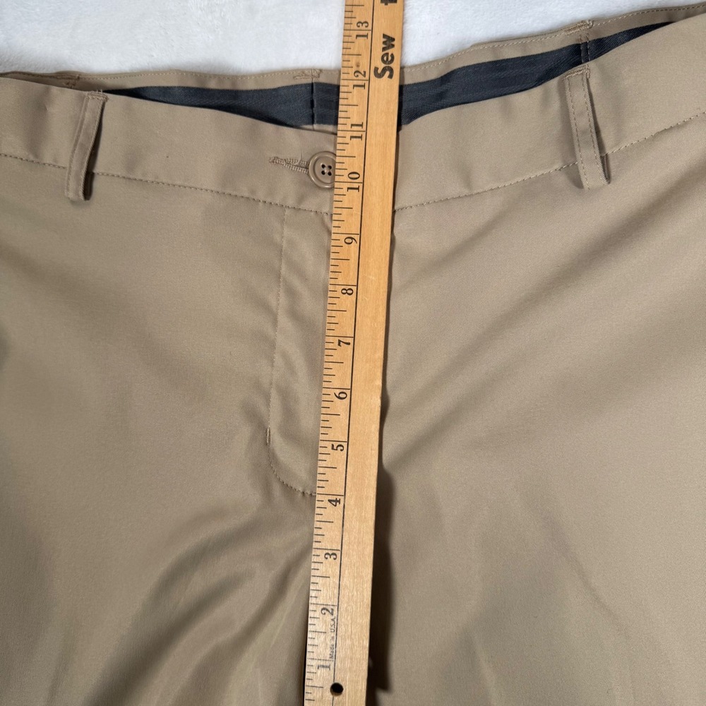 Lands End Dress Pants Womens 18W Tan Khaki Straight Leg Stretch Career 29.5" Ins - Picture 9 of 11